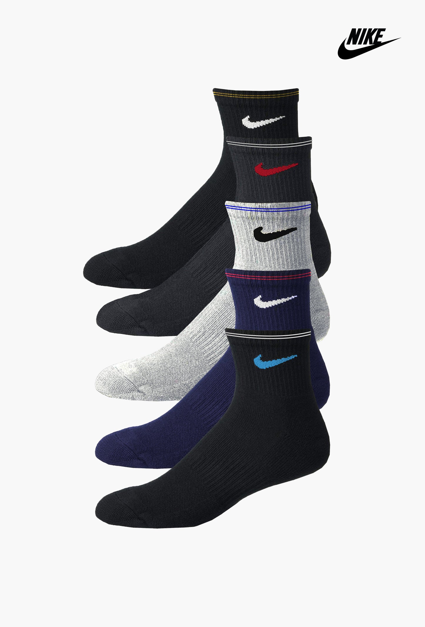 NIK Quarter Socks (Pack of 5)