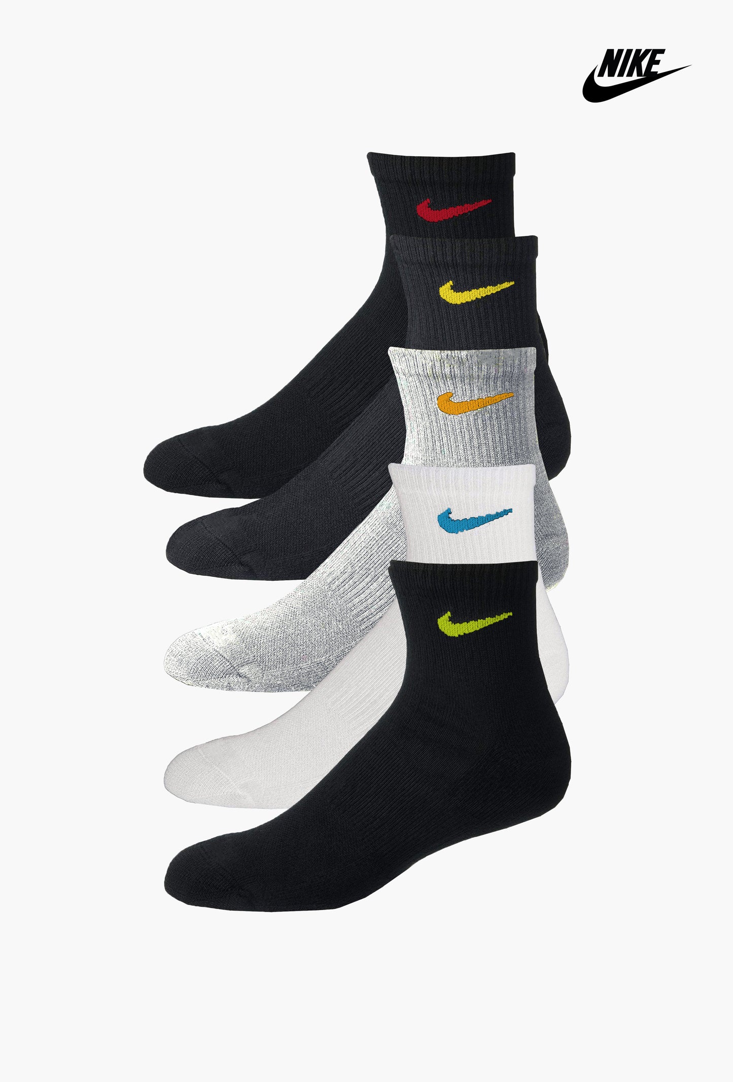 NIK Quarter Socks (Pack of 5)