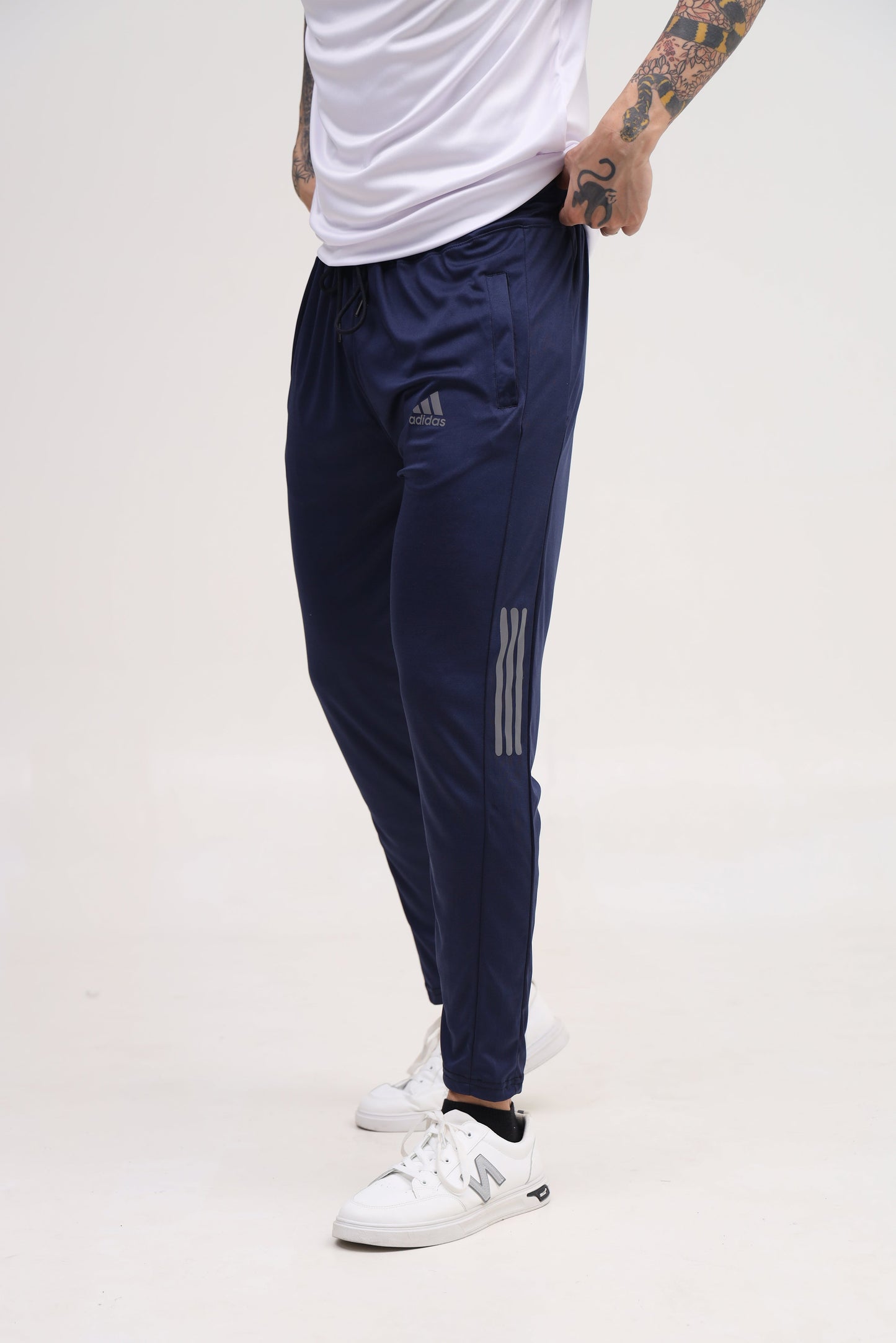 Adi White & Blue - Summer Tracksuit