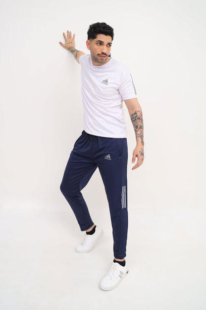 Adi White & Blue - Summer Tracksuit