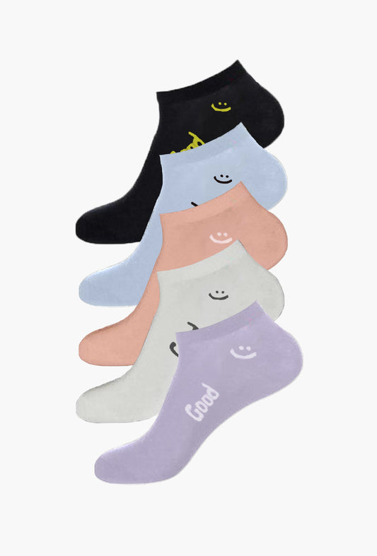 Cute Good Ankle Socks (Pack of 5)