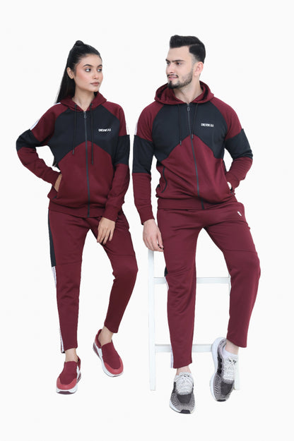 Maroon Velocity - Winter Tracksuit