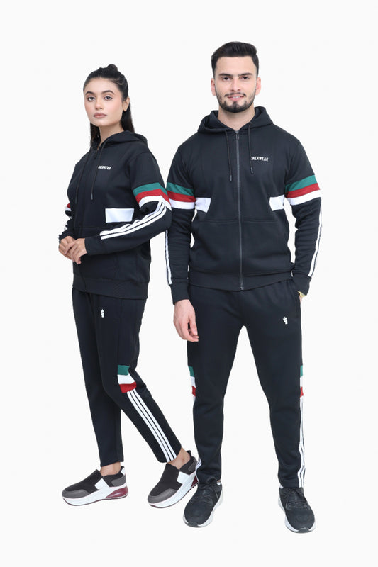 Tri Flare Black - Winter Tracksuit