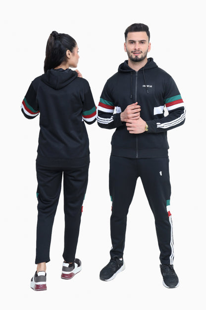 Tri Flare Black - Winter Tracksuit