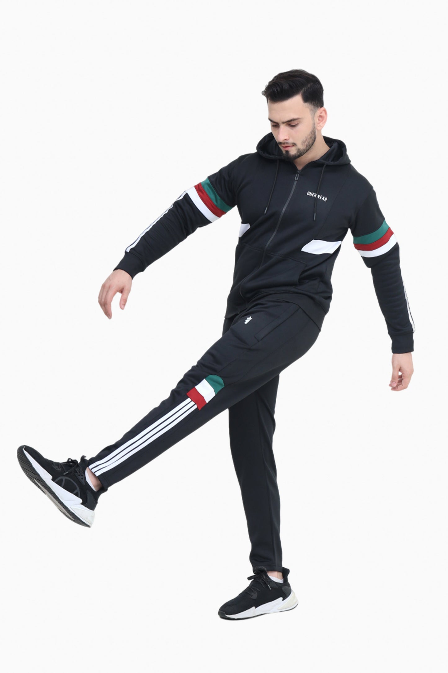 Tri Flare Black - Winter Tracksuit