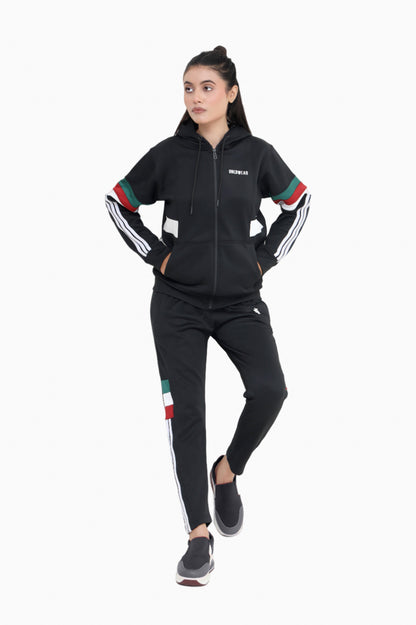 Tri Flare Black - Winter Tracksuit