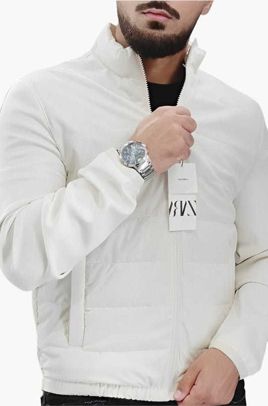 Plain White Puffer Jacket